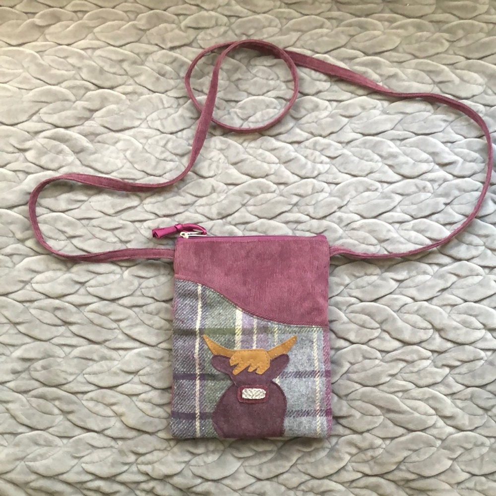 NEW- Tweed crossbody purse made in Scotland